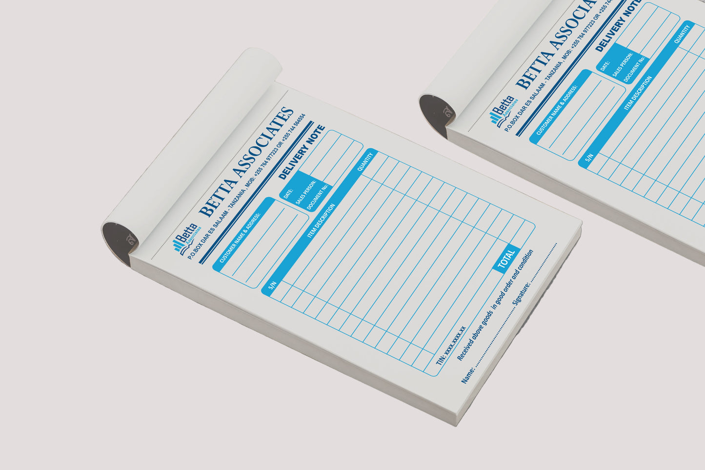 سندات قبض سندات صرف مطبوعة، تصميم بألوان متعددة لمشاريعك