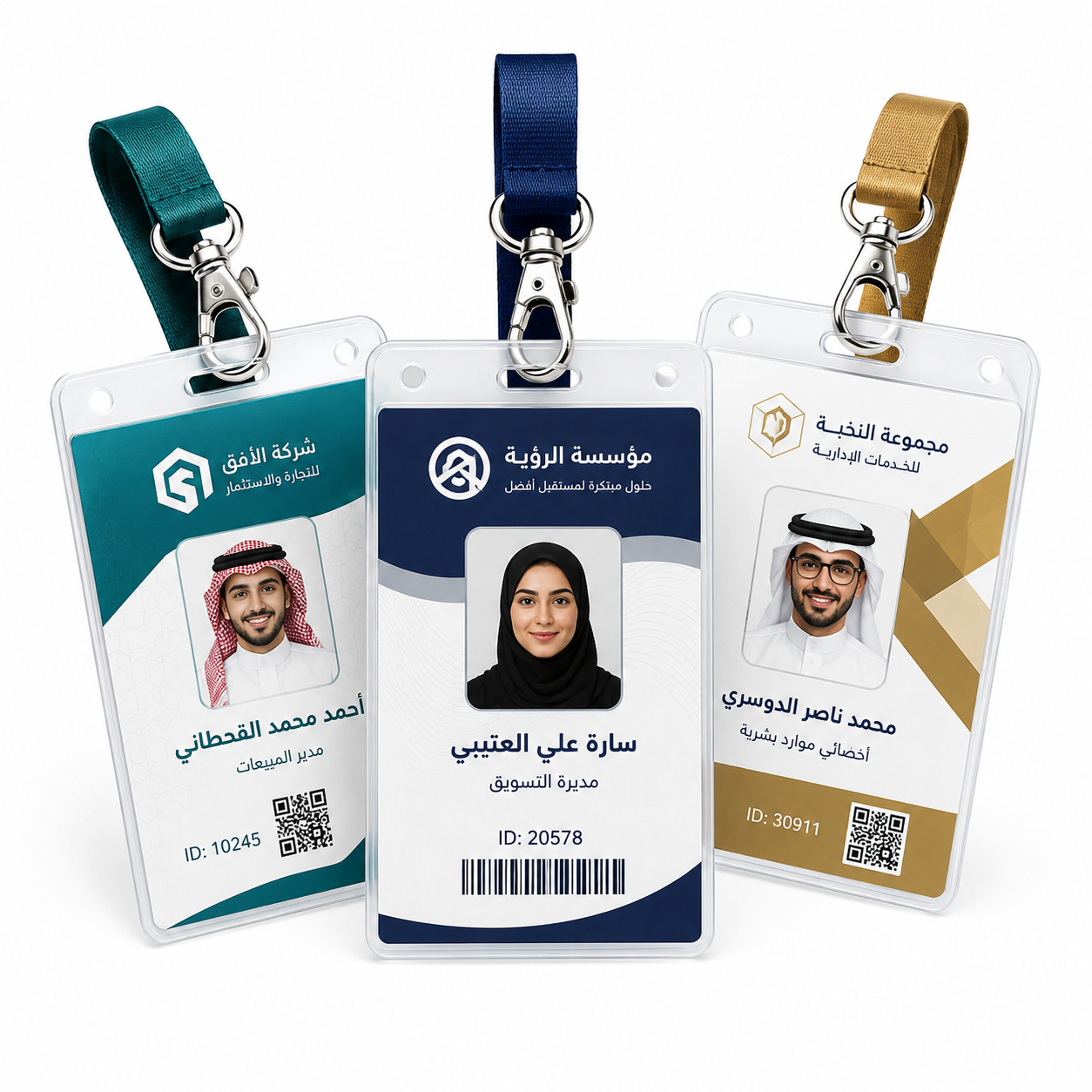 بطاقات تعريفية بلاستيكية مطبوعة حسب الطلب عالية الجودة للموظفين والشركات مع طباعة مميزة