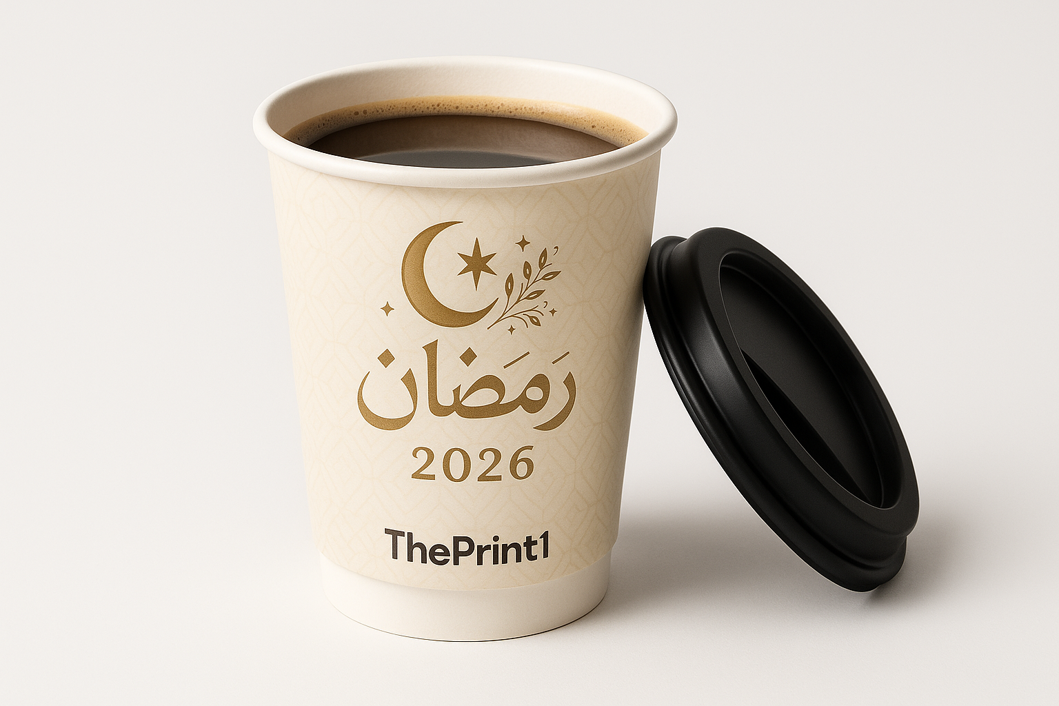 كوب قهوة 8oz رمضان 2026 نموذج 1