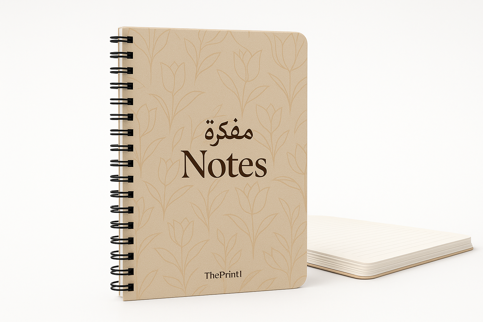 طباعة مفكرة Notes- مقاس A5 - سلك اسود