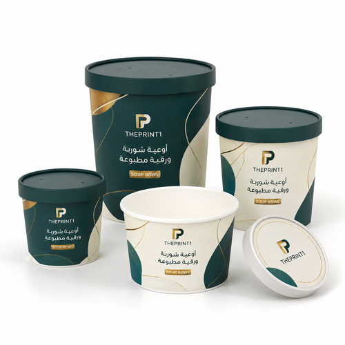 Product image 1: Printed Paper Soup Bowls