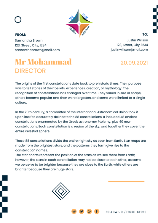 طباعة أوراق رسمية احترافية A4 عالية الجودة لمراسلات الشركات