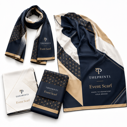 Product image 1: Printed Event Scarves for Exhibitions and Events