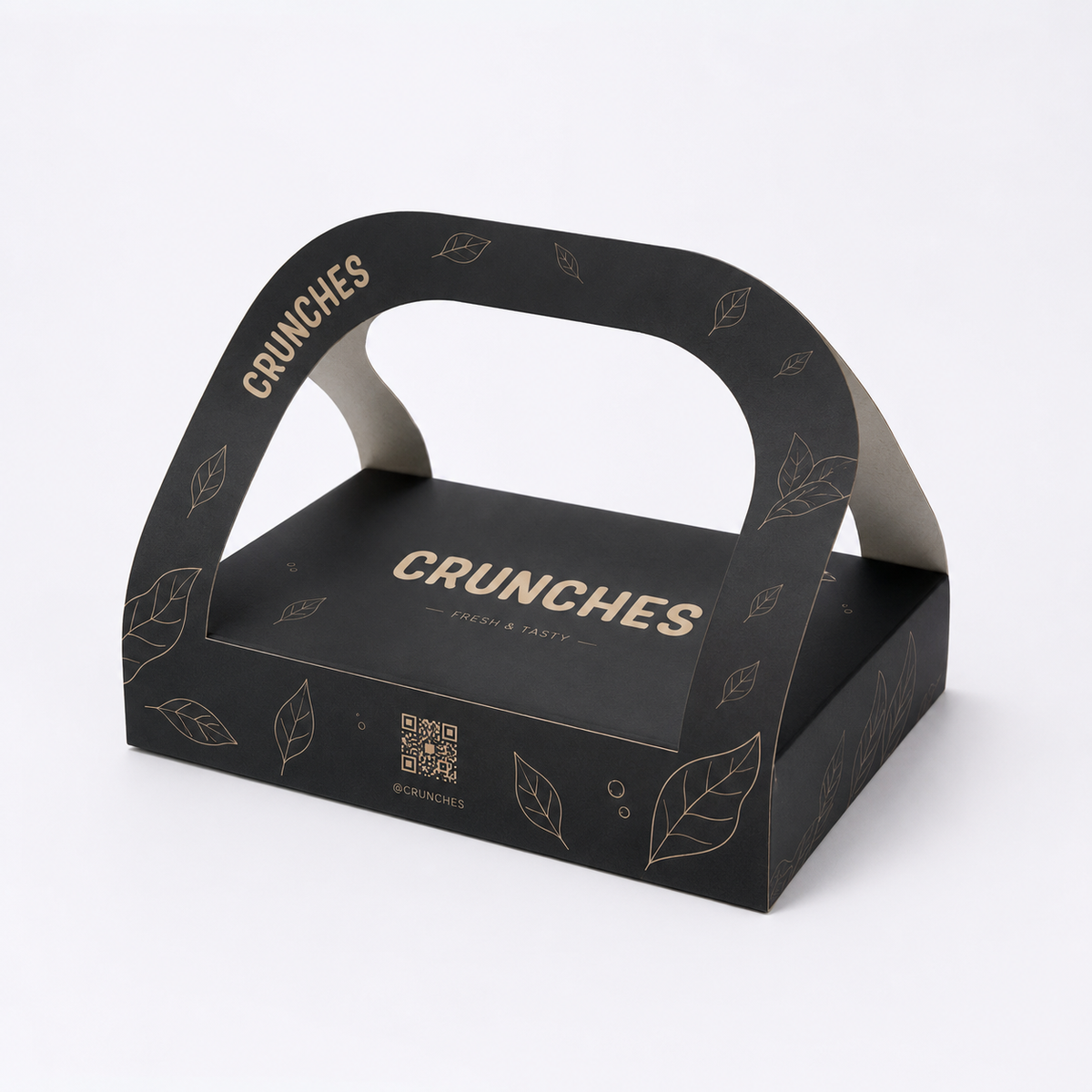 Product image 1: Cardboard display box with handle for meals and snacks - custom printing