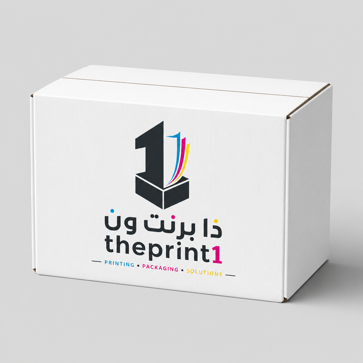 كرتون شحن بتداخل كامل للأغطية - شرائط تغليف مطبوعة، شريط لاصق بشعار، اطلب بكج تغليف كامل، اطلب تصميم تغليف منتج | ذا برنت ون