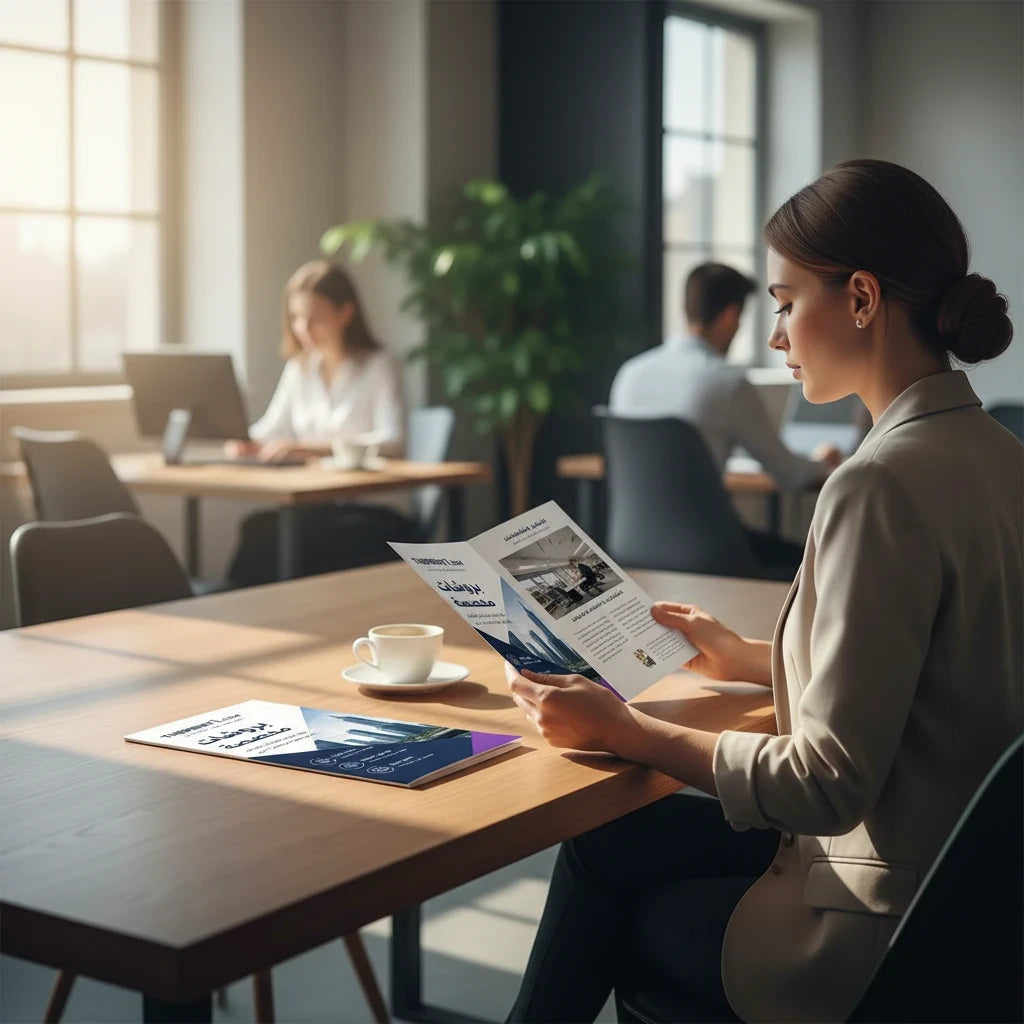 صورة المنتج 3: بروشات مخصصة مطبوعة رقمياً