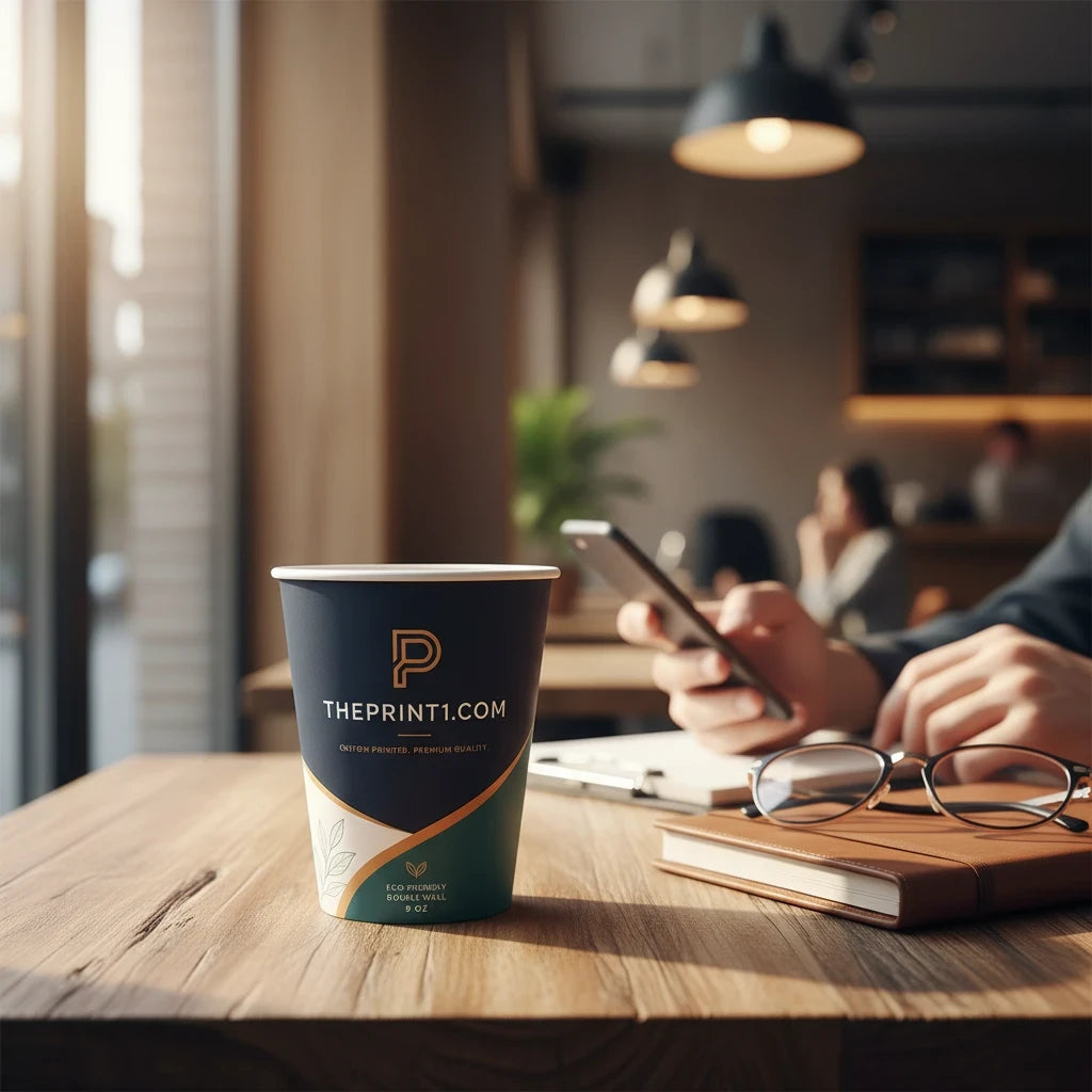 Product image 3: Custom-Printed 9 oz Double-Wall Paper Cup