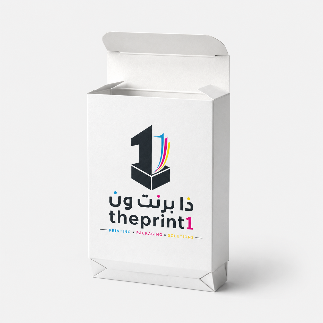 علبة بغطاء علوي وقاعدة أوتوماتيك - شرائط تغليف مطبوعة، شريط لاصق بشعار، اطلب بكج تغليف كامل، اطلب تصميم تغليف منتج | ذا برنت ون