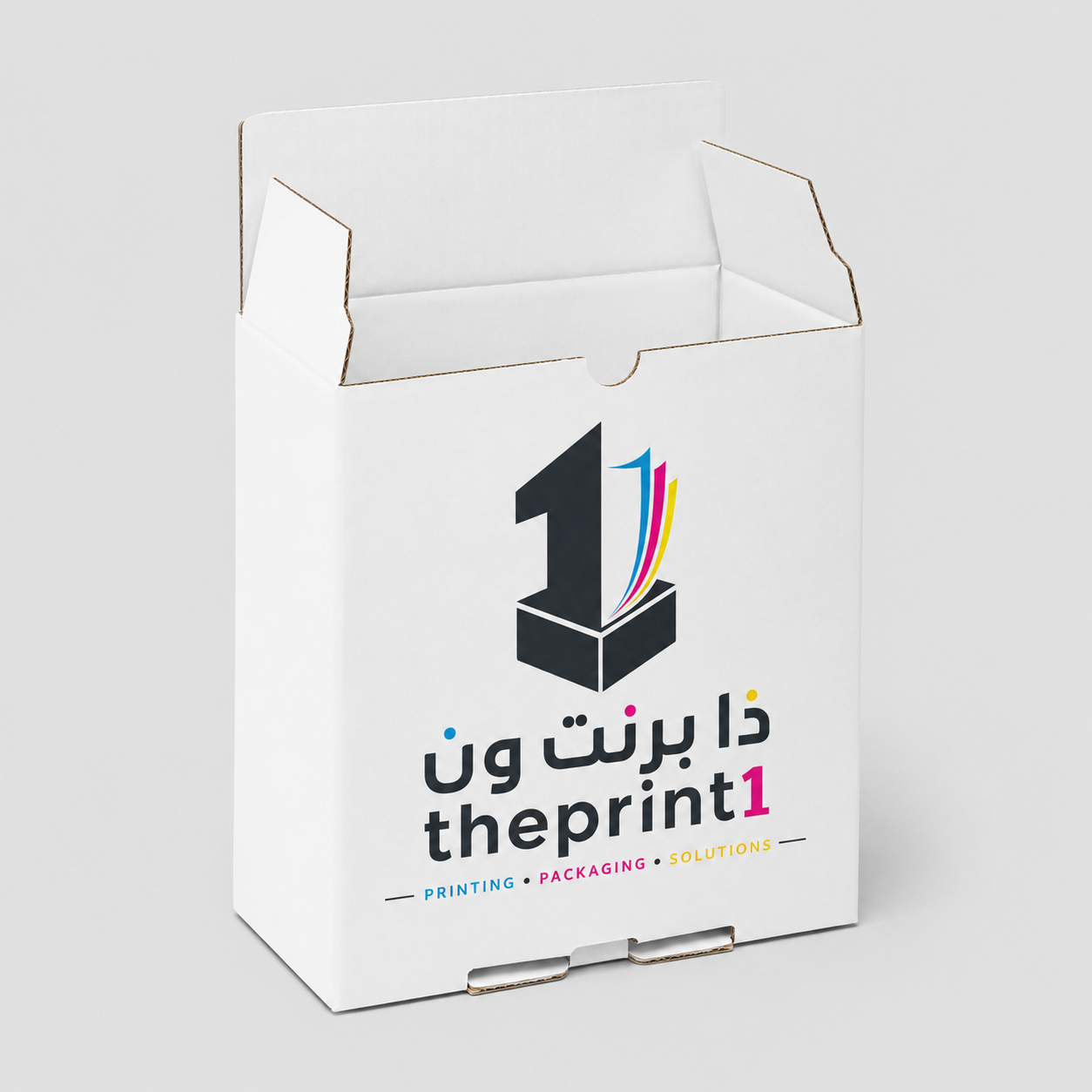 كرتون قياسي بقاعدة قفل سريع - شرائط تغليف مطبوعة، شريط لاصق بشعار، اطلب بكج تغليف كامل، اطلب تصميم تغليف منتج | ذا برنت ون