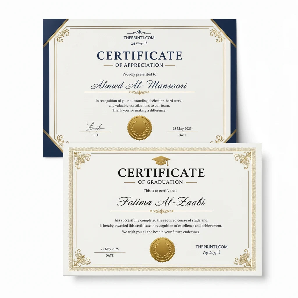 Product image 4: Printed A4 Appreciation, Graduation and Training Certificates | Premium 250 gsm Paper