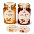 ليبل عسل ومربى مطبوع | ذا برنت ون