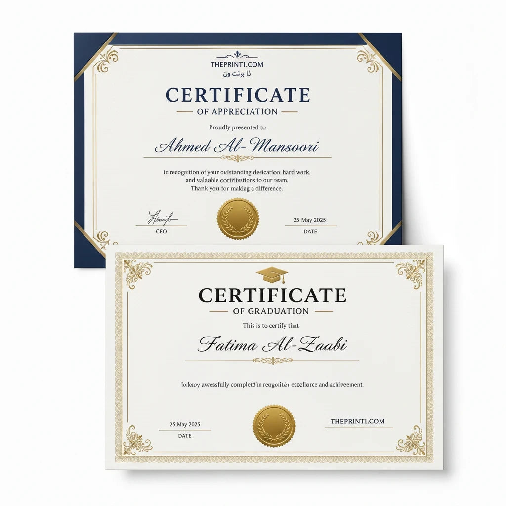 Product image 3: Printed A4 Appreciation, Graduation and Training Certificates | Premium 250 gsm Paper
