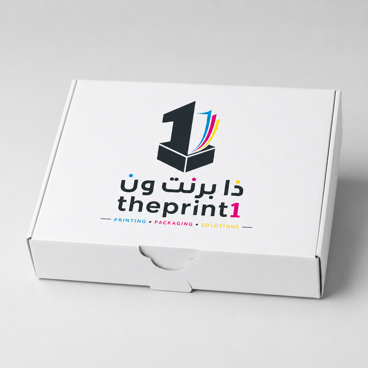 علبة ملفوفة ذاتية القفل قطعة واحدة - شرائط تغليف مطبوعة، شريط لاصق بشعار، اطلب بكج تغليف كامل، اطلب تصميم تغليف منتج | ذا برنت ون