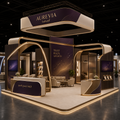 AUREVIA 6×6 premium corporate exhibition island booth