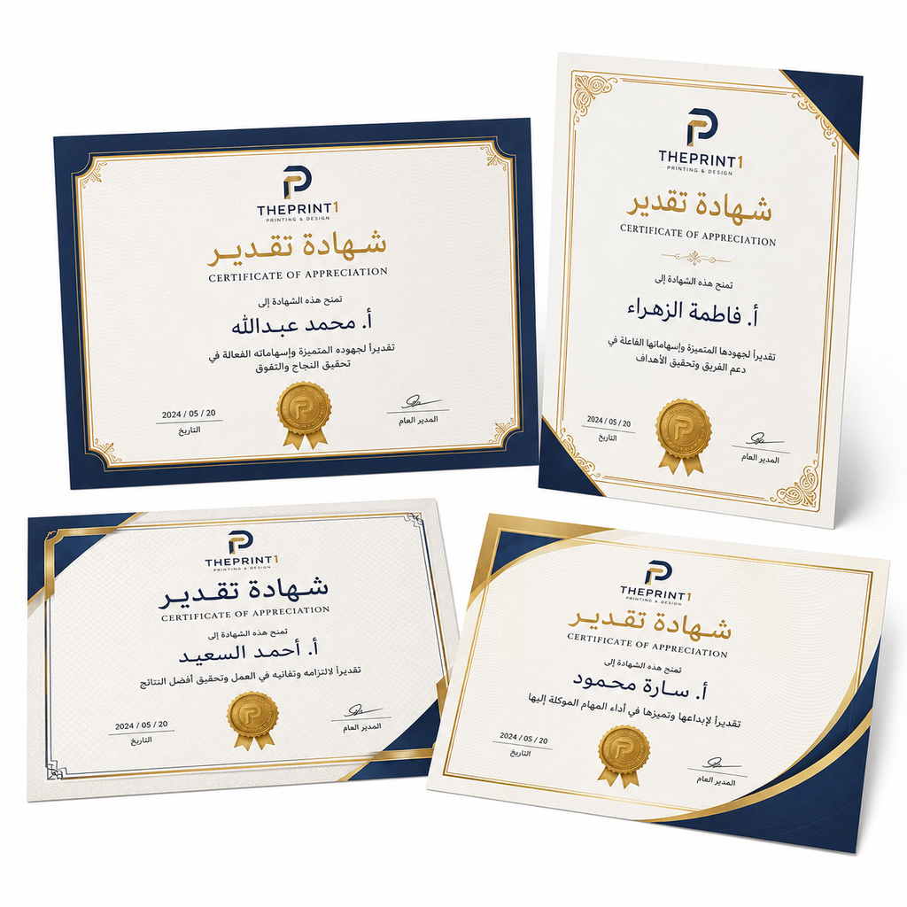 Product image 7: Printed A4 Appreciation, Graduation and Training Certificates | Premium 250 gsm Paper