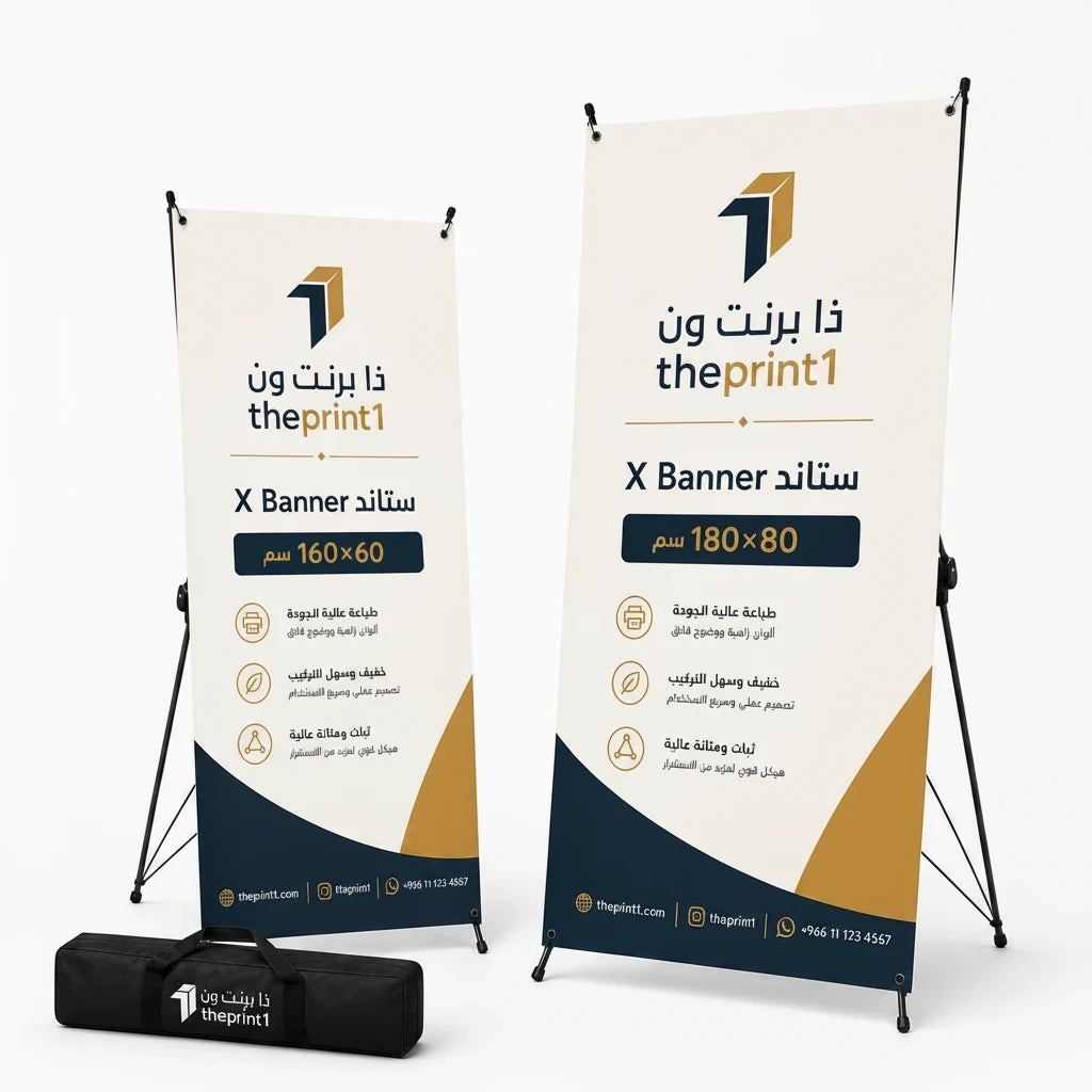 Product image 2: X Banner Stand Foldable for Events and Exhibitions | Portable Display Printing