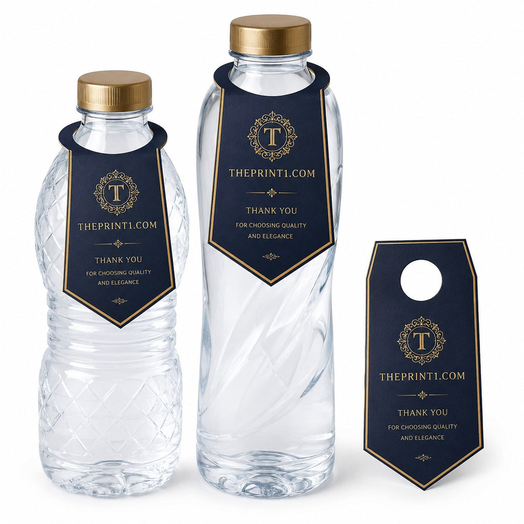 صورة المنتج 1: تاقات مياه مخصصة مقاومة للرطوبة | تصميم جذاب للعبوات