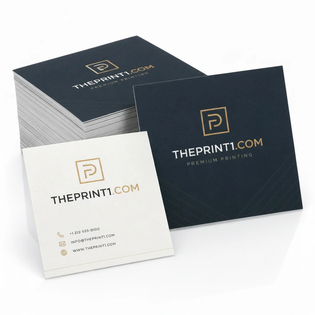 صورة المنتج 3: بطاقة عمل مربعة مخصصة | كرت شخصي بتصميم احترافي