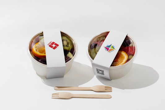 حزام ورقي لعلب الطعام طول 30 سم عرض 5 سم مع ليمينيشن للمتانة