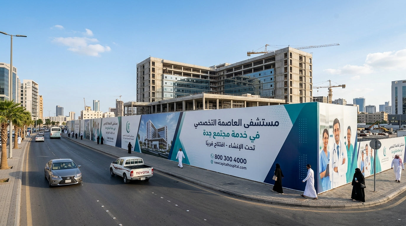 لوحات وأسوار المستشفيات والقطاعات الصحية