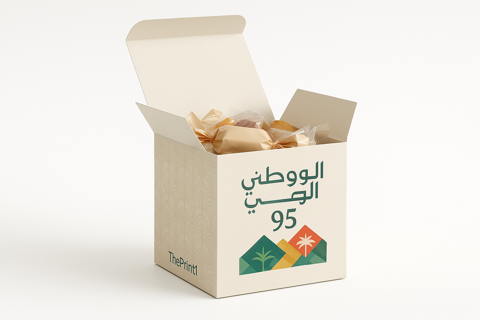 بوكس توزيعات مربع 10x10x10 اليوم الوطني 95 نموذج 3