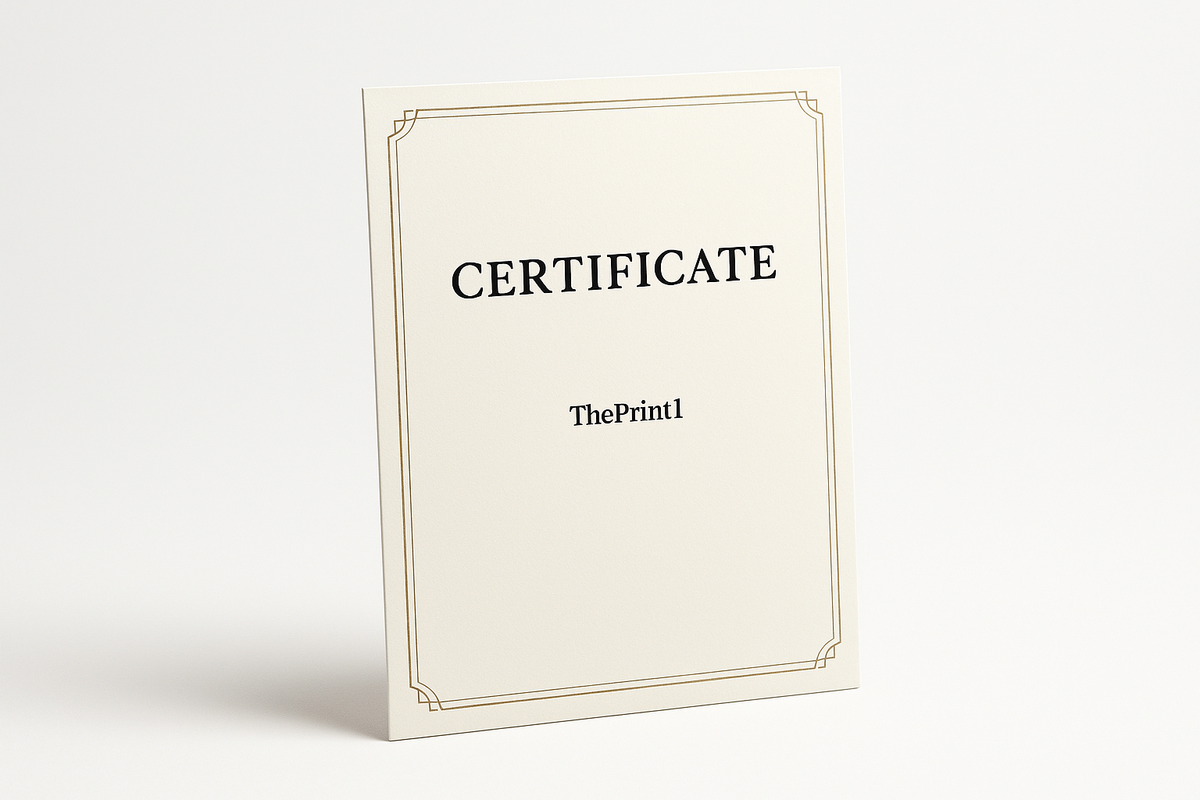 Product image 6: Printed A4 Appreciation, Graduation and Training Certificates | Premium 250 gsm Paper