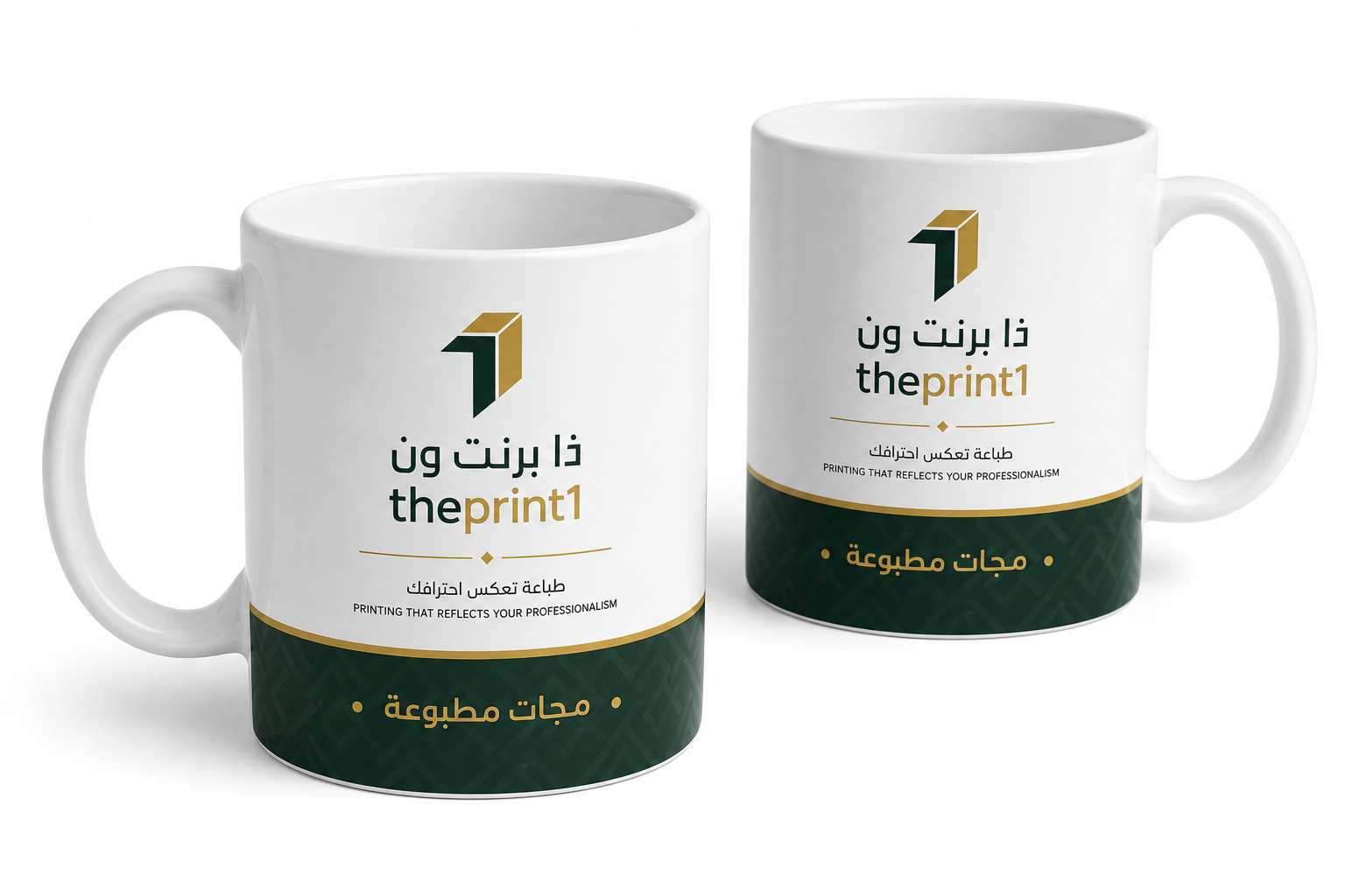 موكاب مجات مطبوعة يحمل اسم المنتج واسم ذا برنت ون