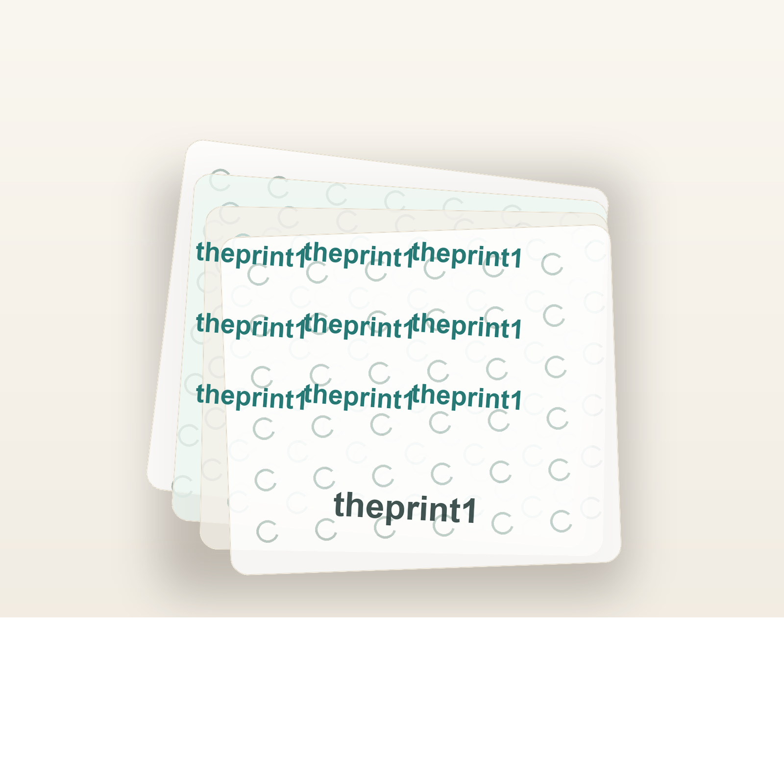 مناديل تغليف مطبوعة بشعار theprint1