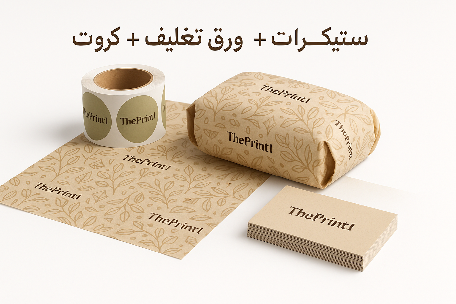 ستيكرات + ورق تغليف + كروت