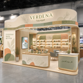 VERDENA 6×3 consumer products exhibition booth with custom printing