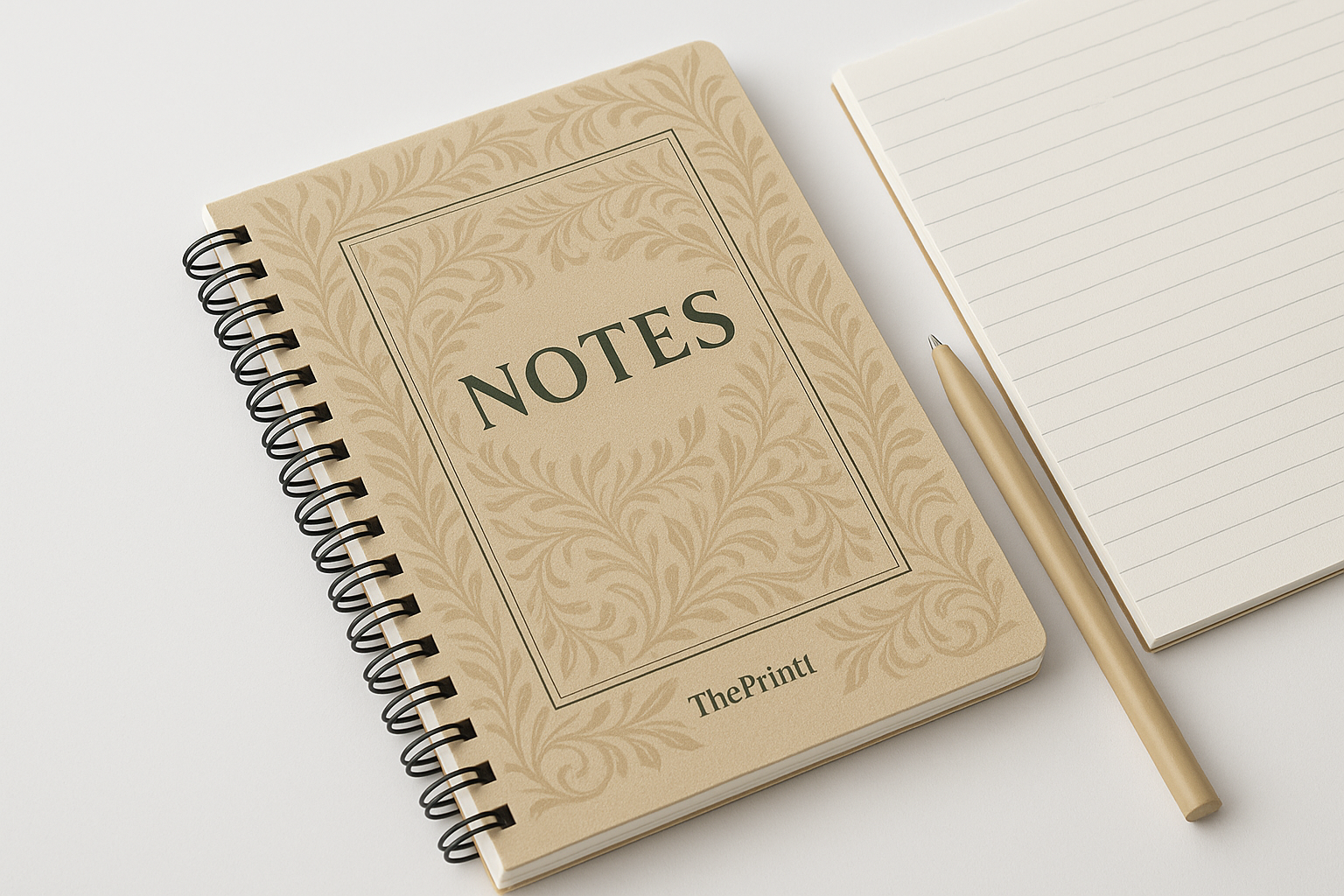 طباعة مفكرة Notes- مقاس A5 - سلك اسود