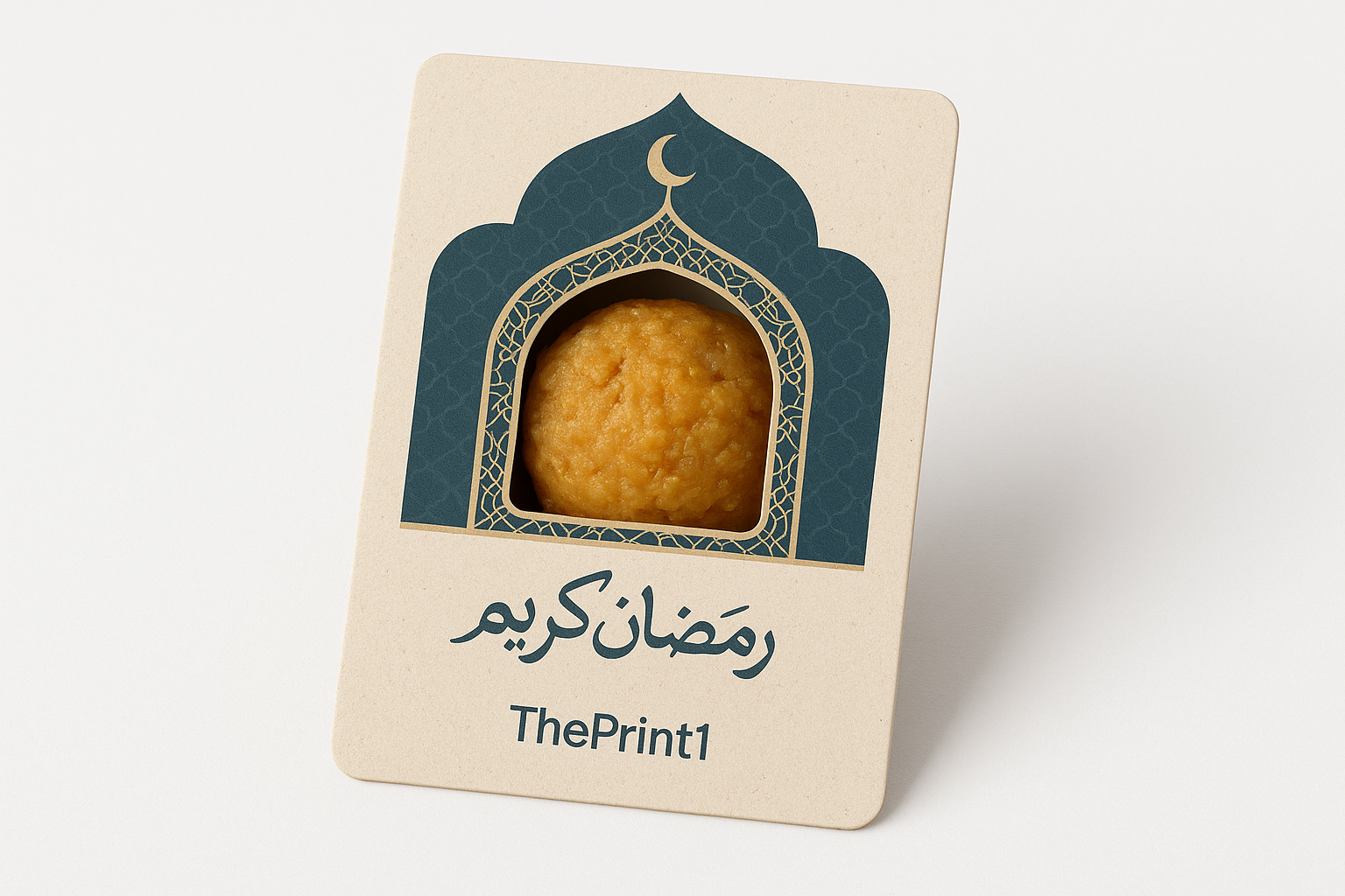 كرت حلوى قص خاص 12 في 8 سم - ثيم جاهز رمضان